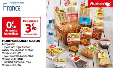 Auchan - Menu Pause Snack