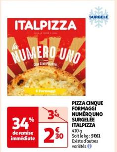 Italpizza - Pizza Cinque Formaggi Numéro Uno Surgelée