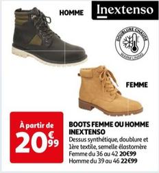 inextenso - boots femme ou homme
