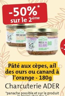 Charcuterie Ader - Pâté Aux Cèpes, Ail O Des Ours Ou Canard À L'orange