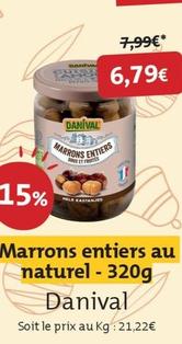 Danival - Marrons Entiers Au Naturel