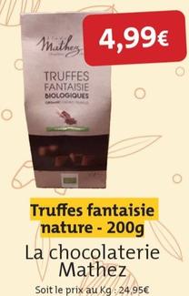 La Chocolaterie Mathez - Truffes Fantaisie Nature