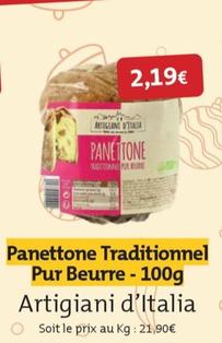 Artigiani D'italia - Panettone Traditionnel Pur Beurre