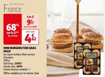 paso - mini burgers foie gras