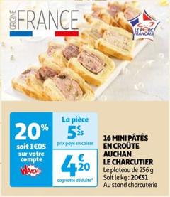 Auchan Le Charcutier - Mini Pâtés En Croûte