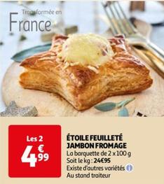 Étoile Feuilleté Jambon Fromage