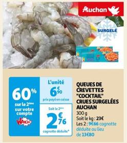 Auchan - Queues De Crevettes Cocktail Crues Surgelees