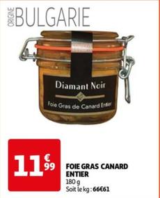 diamant noir - foie gras de canard entier