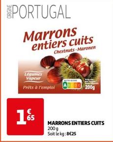 marrons entiers cuits