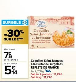 Coquilles Saint Jacques À La Bretonne Surgelées