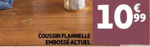 Coussin Flannelle Embossé Actuel