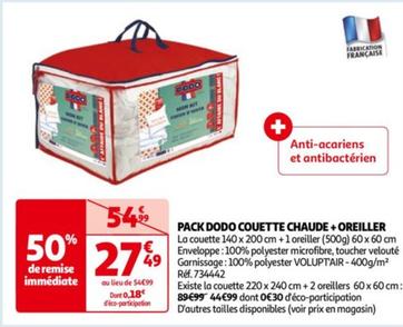 Pack Couette Chaude + Oreiller