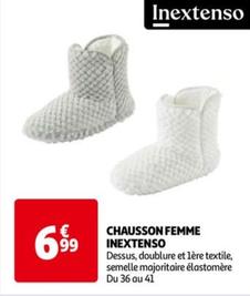 Chausson Femme Inextenso