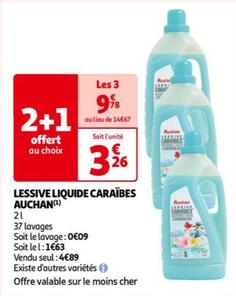 Auchan - Lessive Liquide Caraïbes