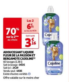 Adoucissant Liquide Fleur De La Passion Et Bergamote