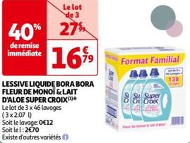 Lessive Liquide Bora Bora Fleur De Monoï & Lait D'aloe