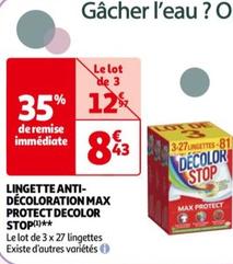 Decolor Stop - Lingette Anti- Décoloration Max Protect