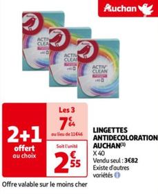 Auchan - Lingettes Antidecoloration
