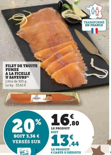 U Saveurs - Filet De Truite Fumee A La Ficelle