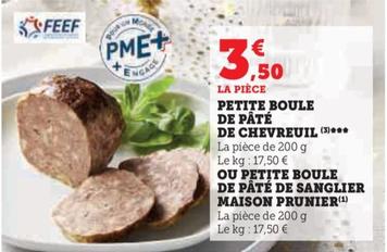 Petite Boule De Pâté De Chevreuil