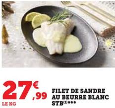 Filet De Sandre Au Beurre Blanc Stb