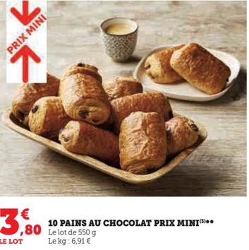 Prix Mini - 10 Pains Au Chocolat