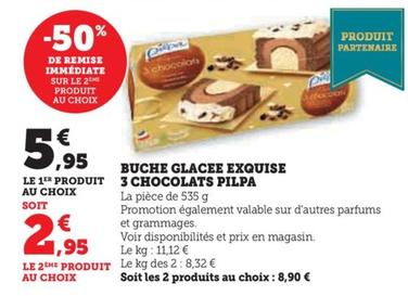 Buche Glacee Exquise 3 Chocolats