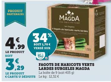 Magda - Fagots De Haricots Verts Lardes Surgeles