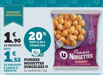 U - Pomme Noisettes Surgelees