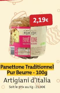 Artigiani D'italia - Panettone Traditionnel Pur Beurre