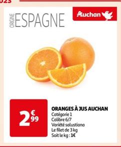 auchan - oranges a jus