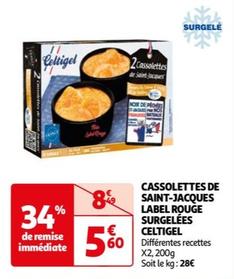 Celtigel - Cassolettes De Saint-jacques Label Rouge Surgelées