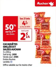 Auchan - Cacahuètes Grillées Et Salées