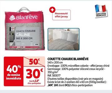 Blanreve - Couette Chaudee