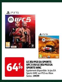 Le Jeu Ps5 Ea Sports Ufc 5 Ou Le Jeu Ps5 Ea 99 Sports Wrc