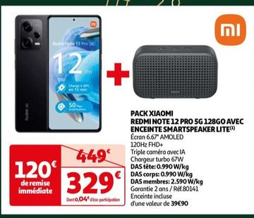 Xiaomi - Redmi Note 12 Pro 5g 128go Avec Enceinte Smartspeaker Lite