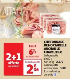 Auchan - Chiffonnade De Mortadelle Le Charcutier