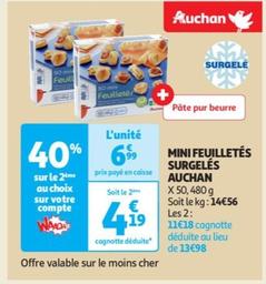 Auchan - Mini Feuilletés Surgelés