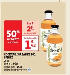 sir james - cocktail 101 spritz