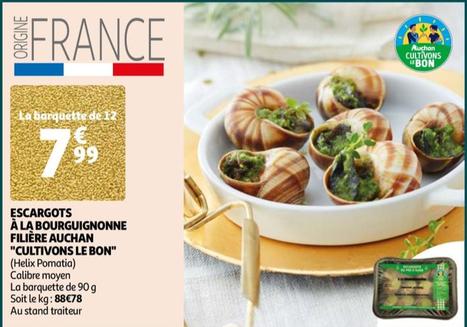 Escargots À La Bourguignonne Filière Auchan "cultivons Le Bon"