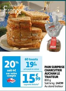 Pain Surprise Charcutier Auchan Le Traiteur