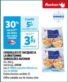 Auchan - Coquilles St Jacques A La Bretonne Surgelées