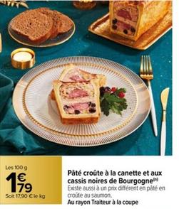 Pâté Croûte À La Canette Et Aux Cassis Noires De Bourgogne