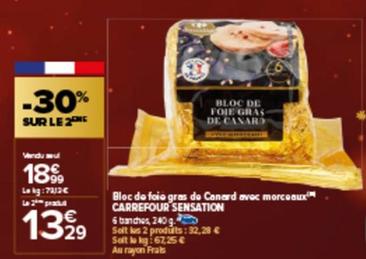 Bloc De Foie Gras De Canard Avec Morceaux