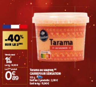 tarama au saumon sensation
