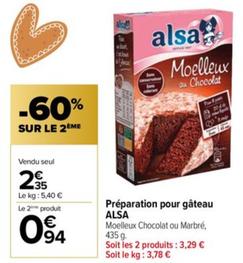 préparation pour gâteau