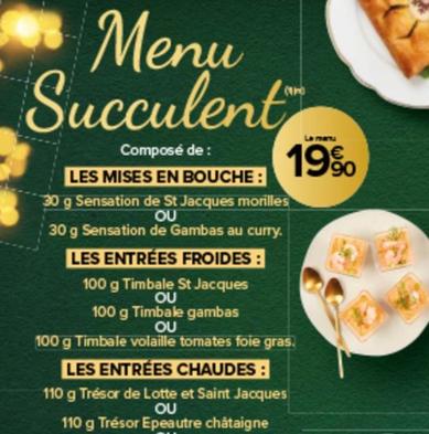 menu de groupe