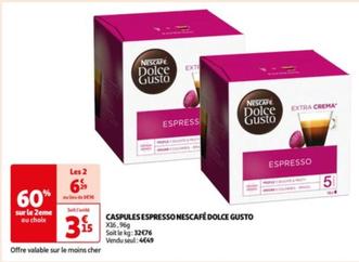 Caspules Espresso Dolce Gusto