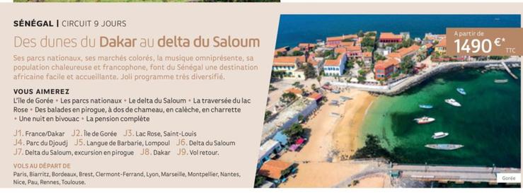 Des Dunes Du Dakar Au Delta Du Saloum offre à 1490€ sur Salaün Holidays