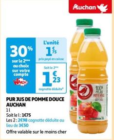 Auchan - Pur Jus De Pomme Douce